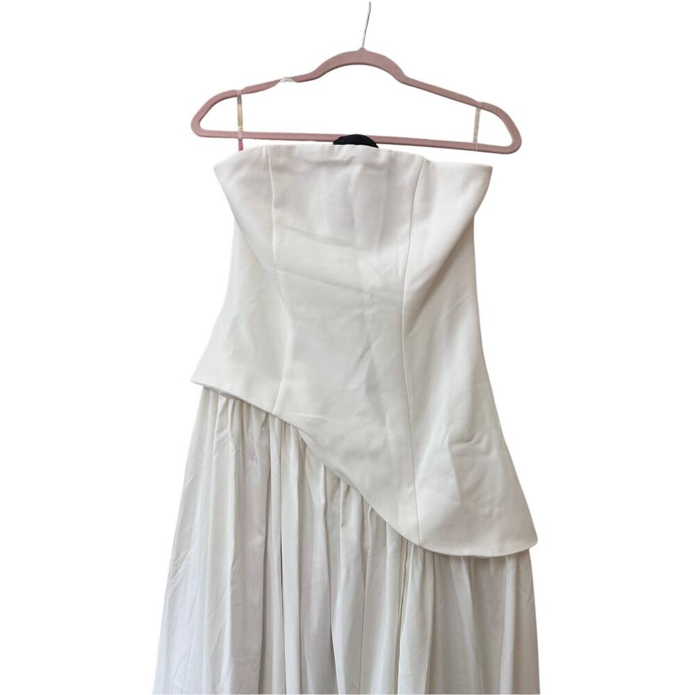 Elegant White Midi Dress - Picture 10 of 15